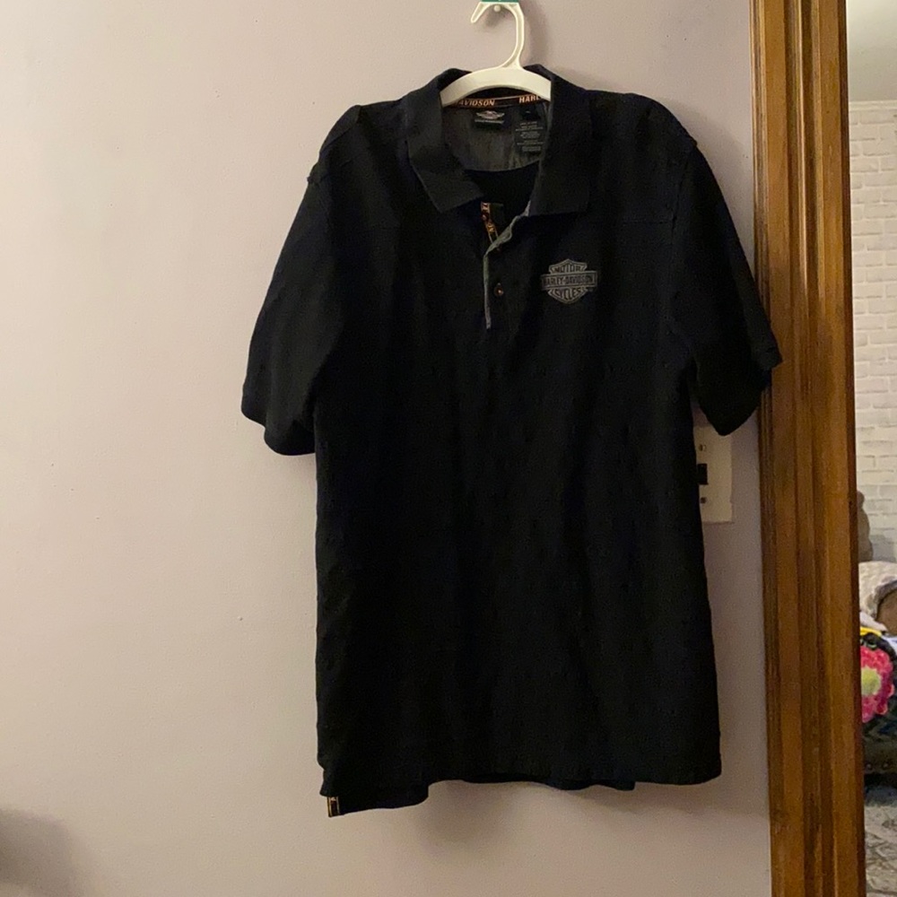 XL black harley davidson shirt heavy